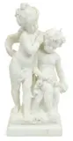 Hippolyte Moreau, Le Tendresse (Tenderness), Carved Carrara Marble Sculpture