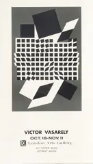 Victor Vasarely, Untitled, Offset Lithographic Exhibition Poster