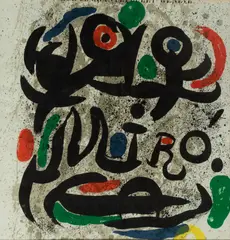 Joan Miró, Untitled, circa 1969, Lithograph in Colors, Exhibition Poster Galerie Gerald Cramer