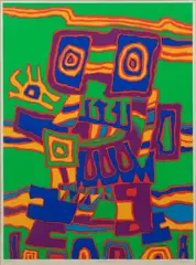 Jacques Soisson, Griffle Galeie, circa 1975, Serigraph in Colors on Wove Paper