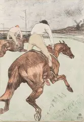 Henri de Toulouse-Lautrec, Le Jockey, circa 1899, Lithograph Printed in Colors on Paper