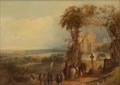 Na William Hart, Macbeth's Castle, Oil on Canvas