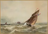 Frederick Davis, Font Rouge, 1892, Watercolor on Paper