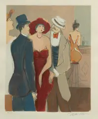 Isaac Maimon, Untitled, Serigraph in Colors on Wove Paper, "Close Encounter"