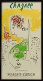 Marc Chagall, Untitled, Offset Lithograph, Maeght-Zurich Exhibition Poster