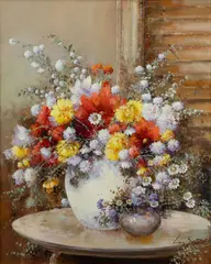 Lucia Sarto, Untitled, Oil on Canvas, "Untitled (Floral Still Life)"