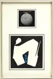 Maki Haku, Untitled, Woodblock Print on Embossed Paper Diptych