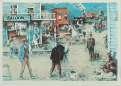 Emil Weddige, Untitled, Lithograph #2/75 "Meeting Place"