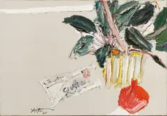 Manoucher Yektai, Untitled, Oil on Canvas, 1967, "The Letter"