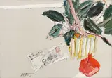 Manoucher Yektai, Untitled, Oil on Canvas, 1967, "The Letter"