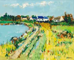 Yolande Ardissone, Untitled, Oil on Canvas, "Printemps Breton"