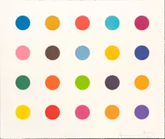 Damien Hirst, Untitled, Woodcut in Colors on Somerset Paper, "Esculetin, from 40 Woodcut Spots"