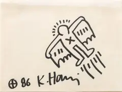 Keith Haring, Felt Tip Pen, on Paper 1986