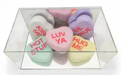 Peter Anton, Untitled, Mixed Media Sculptures, 1999, "Conversation Hearts"