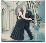 Larry Rivers, Untitled, Acrylic, Oil, Photolithograph on Cast Resin Fiber And Wood 1989, "Make Believe Ballroom"