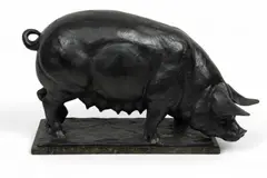Dan Ostermiller, Bronze Pig, Sculpture