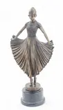 Demetre Chiparus, Untitled, Bronze Sculpture, Ca. Late 20th C., "Actrice"