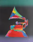 Peter Max, Untitled, Serigraph in Colors on Paper, Ca. 1989, "The Grammy"