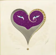 Untitled by Erté, Serigraph on Paper "Heart", sold Jan 2025
