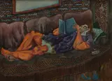 Signed Shimon Cohen, Tempura And, Gouache on Paper 1945