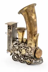 Sonny Dalton, Mixed Metal Steampunk Steam Train Engine, Sculpture
