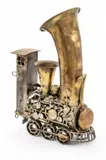 Sonny Dalton, Mixed Metal Steampunk Steam Train Engine, Sculpture