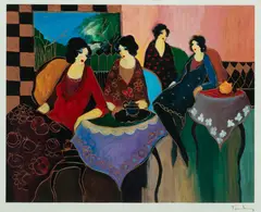 Untitled by Itzchak Tarkay, Offset Poster, sold Dec 2024