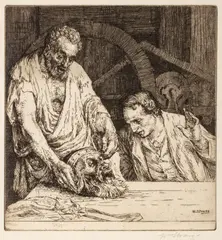 William Strang, Untitled, Etching And Aquatint on Paper, 1900, "The Man Who Would Be King"
