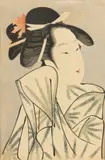 Chōkōsai Eishō, Untitled, Woodblock Print on Paper, Ca. Early 20th C., "Kasugano of the Sasaya"