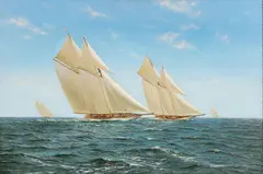 Stephen J. Renard, Untitled, Oil on Canvas 1990, "Cetonia Racing Meteor IV"