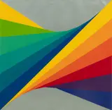 Herbert Bayer, Untitled, Screenprint in Colors on Wove Paper, 1971, "Chromatic Twist"
