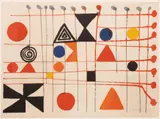 Alexander Calder, Color, Lithograph on Arches Watermarked Paper 1966