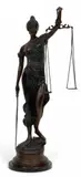 Clement Leopold Steiner, Untitled, Bronze Sculpture, Late 20th C., "Blind Justice"