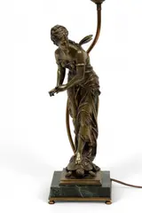 Eutrope Bouret, Untitled, Bronze Sculpture, Winged Psyche on Tortoise