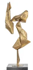 Abstract by Kostas Coulentianos, circa 1960, Bronze Sculpture, sold Dec 2024