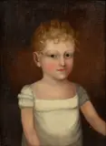 Ann Hall, Untitled, Oil on Wood Panel Ca. 1820, "Portrait of William Wilkinson Davis"