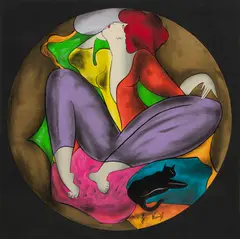 Linda LeKinff, Untitled, Serigraph in Colors on Wove Paper, "Ellen"