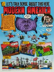 Robert Crumb, Untitled, Silkscreen on Wove Paper, Ca. 1990s, "Modern America"