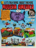 Robert Crumb, Untitled, Silkscreen on Wove Paper, Ca. 1990s, "Modern America"