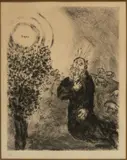 Marc Chagall, Untitled, Etching on Montval Paper, 1956, "Le Buisson Ardent, from the Bible"