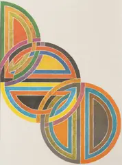 Frank Stella, Untitled, Offset Lithograph in Colors on Paper, 1967, "Lincoln Center Festival Poster"