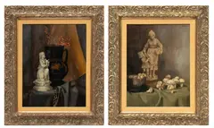 Bruce Kimberling, Oils, 1970, on Canvas Still Lifes