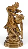 Louis-Albert Lefeuvre, Doré Bronze Allegorical, circa 1900, Sculpture