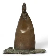 Umberto Del Negro, Untitled, Bronze Sculpture, Ca. 1972, "Standing Bishop"