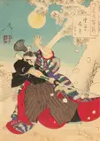 Tsukioka Yoshitoshi, Untitled, Woodblock And Ink on Paper, 1889, "Seppu No Gyōgetsu, Kobayashi Heihachirō"