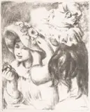Untitled by Pierre-Auguste Renoir, Lithograph on Arches Laid Paper, 1898, "Le Chapeau Épinglé, 2ème Planche", sold Oct 2024