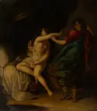 William R. Wheeler, Untitled, Oil on Board, 1858, Potiphar's Wife