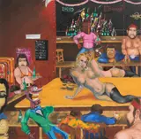Christopher Ellis Daze, Untitled, Oil on Canvas, 1992, "Night at Billy's"