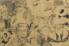 Christopher Ellis Daze, Untitled, Charcoal And Graphite on Paper, 1992, "Before And After"