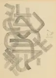 Victor Vasarely, Untitled, Graphite on Paper "Abstract Composition (Gestuels)"